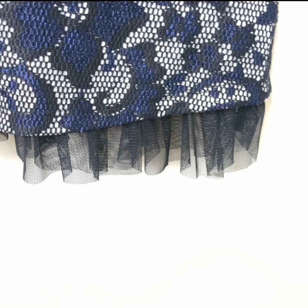 Justice Navy & Metallic Dress 10 c